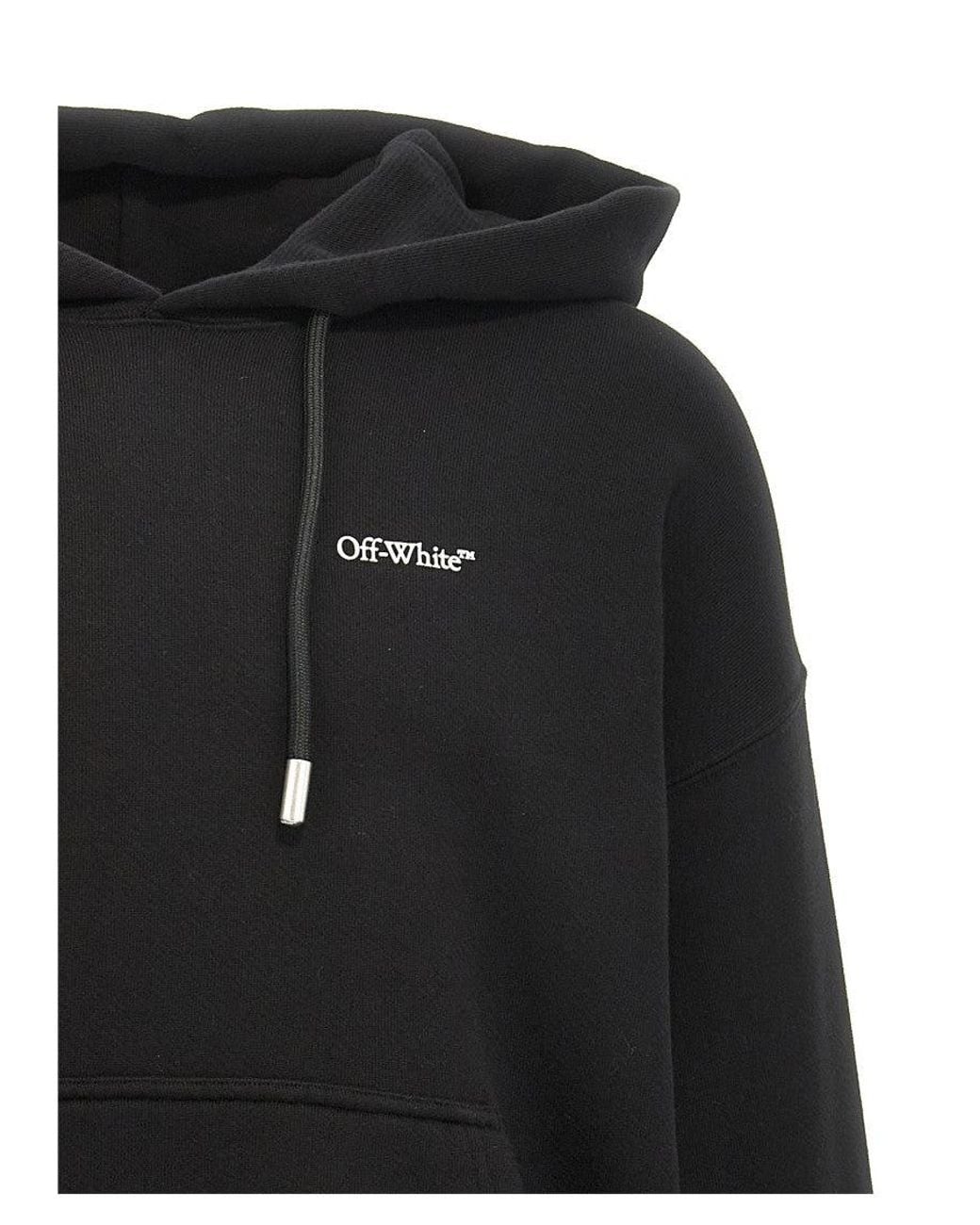 Off-White c/o Virgil Abloh Blackwhite 'Windy Arrow Skate' Hoodie for men