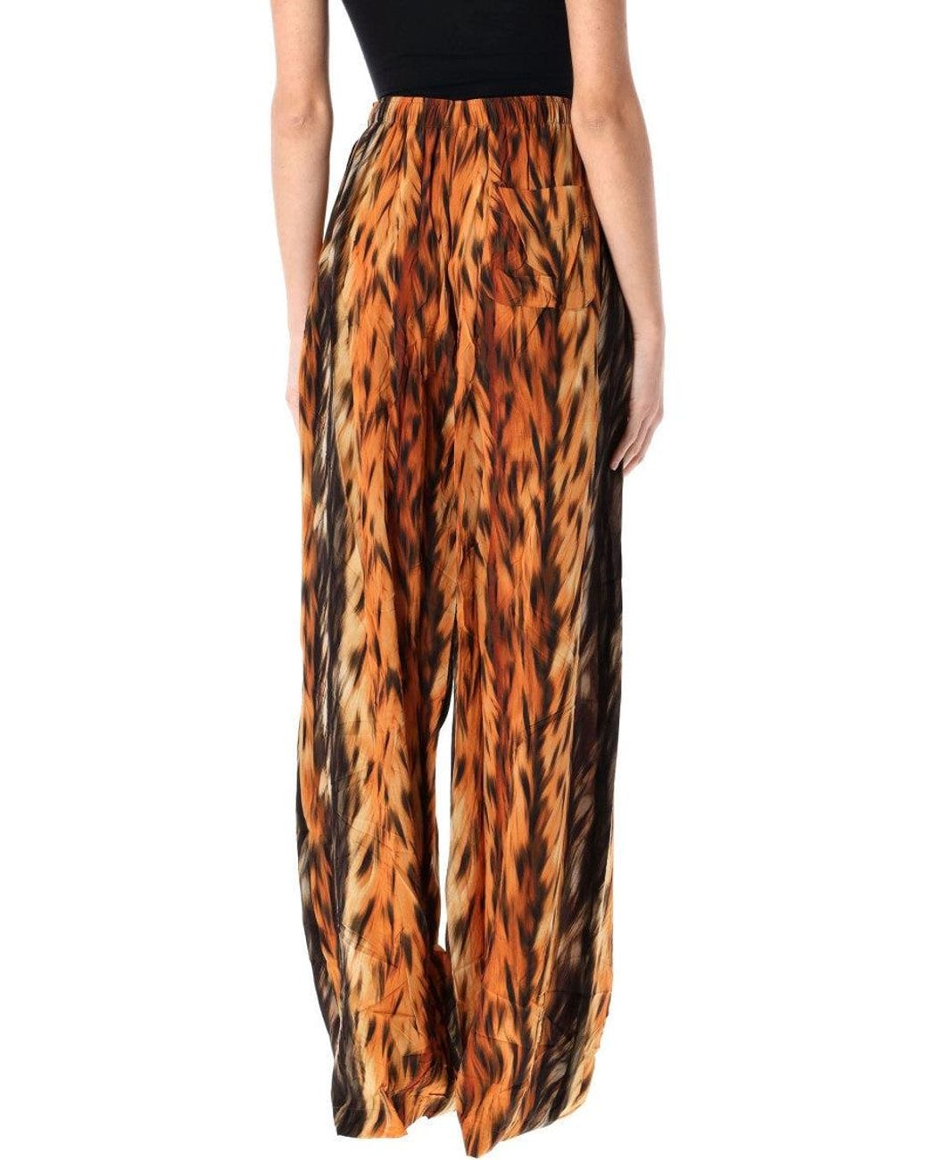 Balenciaga Orange Printed Pajama Pant