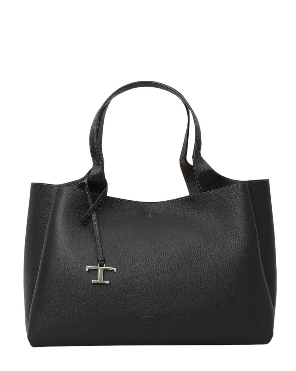 Tod's Black T Timeless Medium Tote