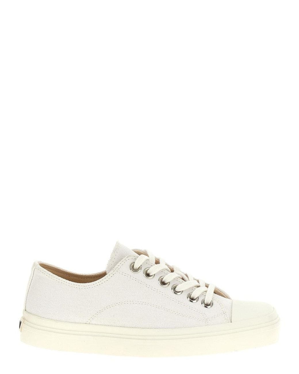 Moschino White Canvas Sneakers