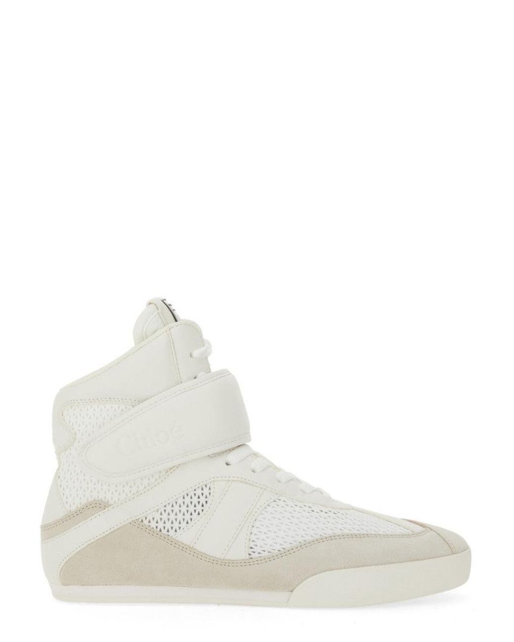 Chloé White Perforated Sneakers