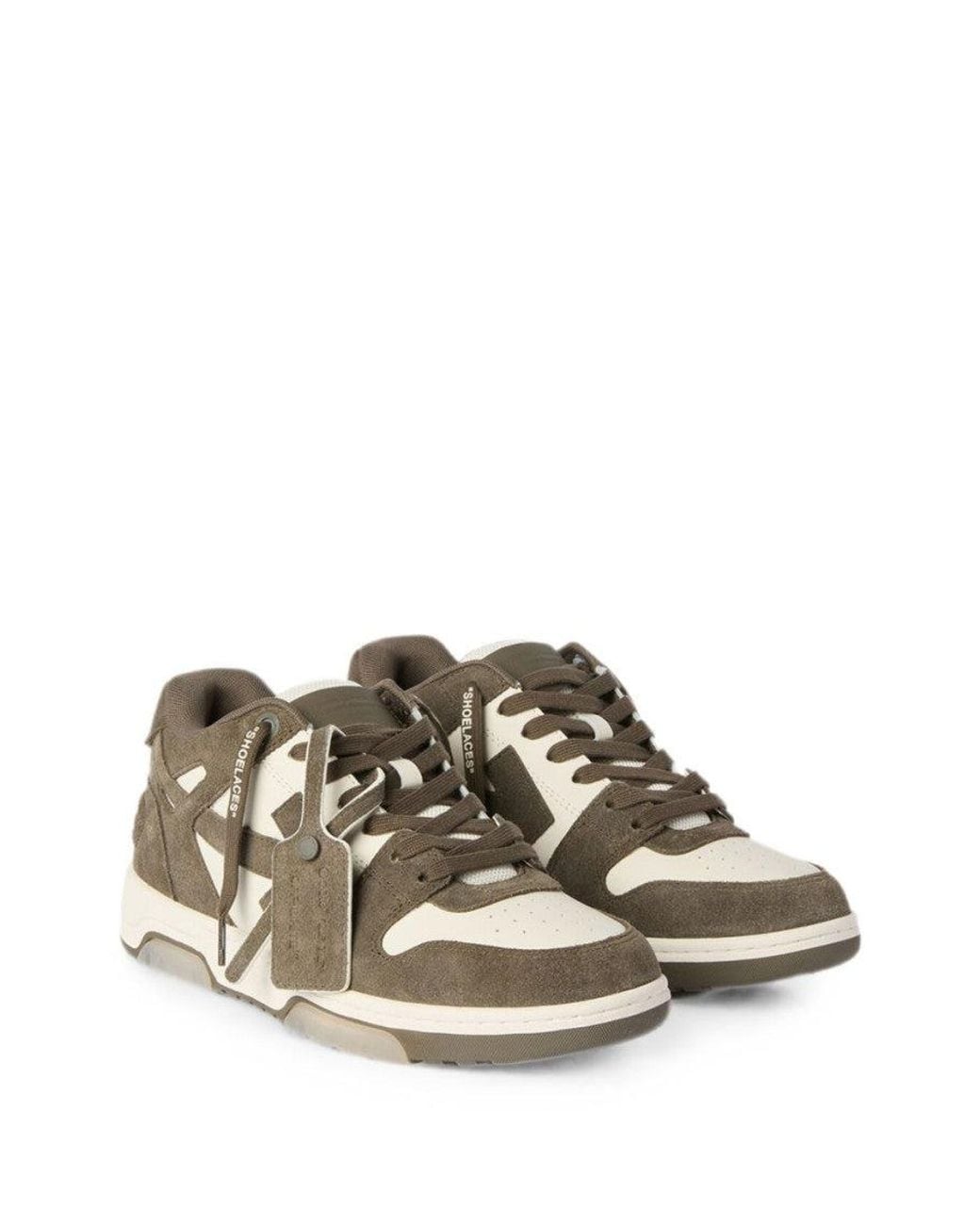 Off-White c/o Virgil Abloh Brown Color-Block Sneakers for men