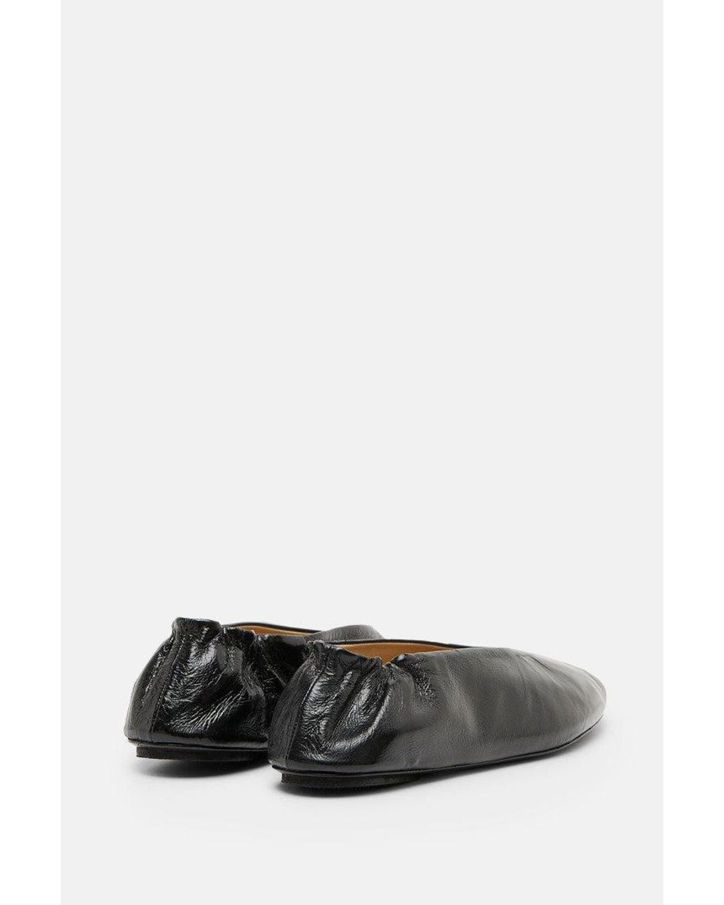 Marsèll Black Leather Ballet Flats