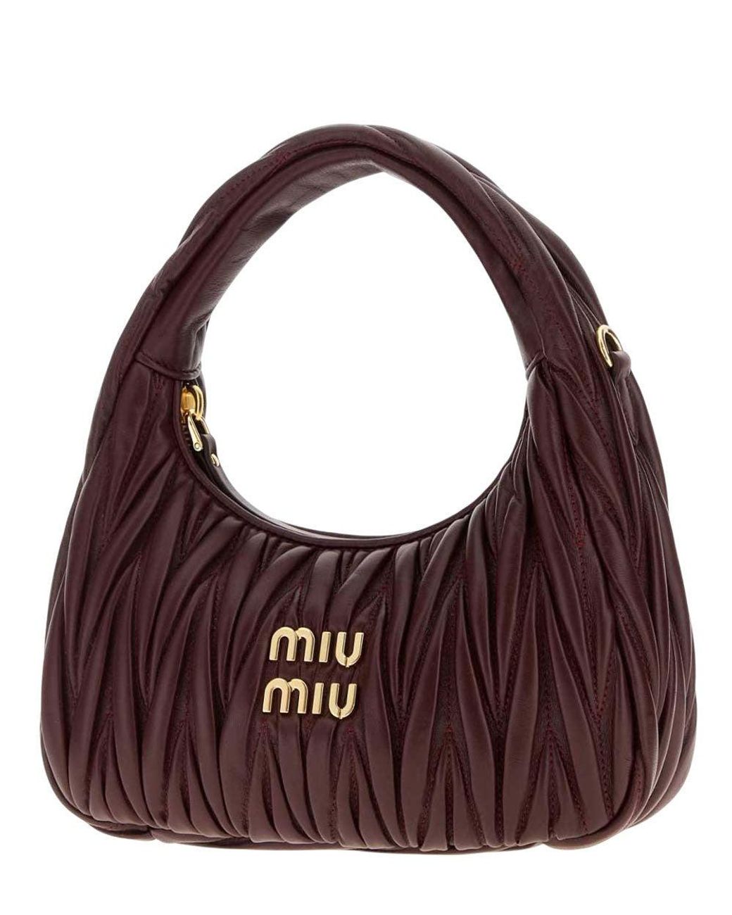 Miu Miu Purple Wander Small Hobo