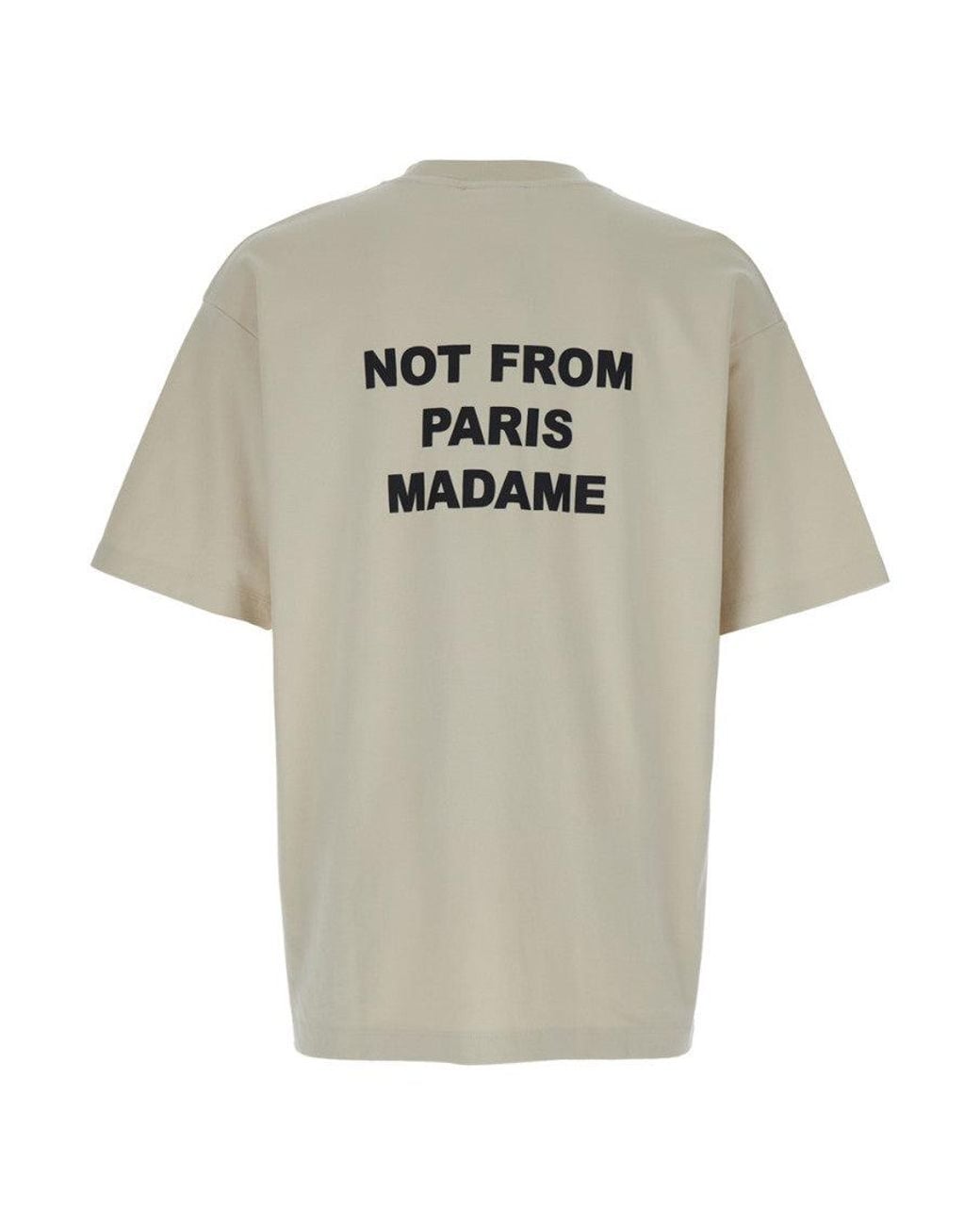 Drole de Monsieur White Crew Neck T-Shirts for men