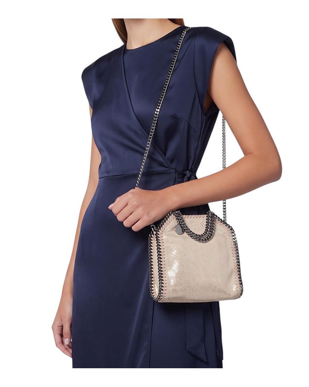 Stella McCartney Natural Pale Falabella Micro Tote