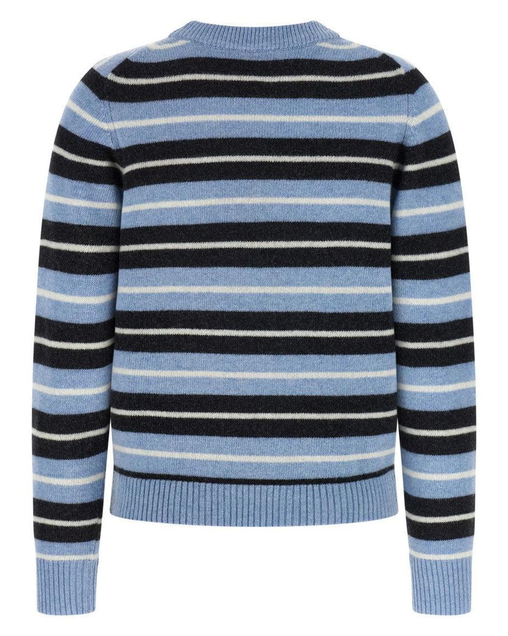 Ganni Blue Wool Cardigan