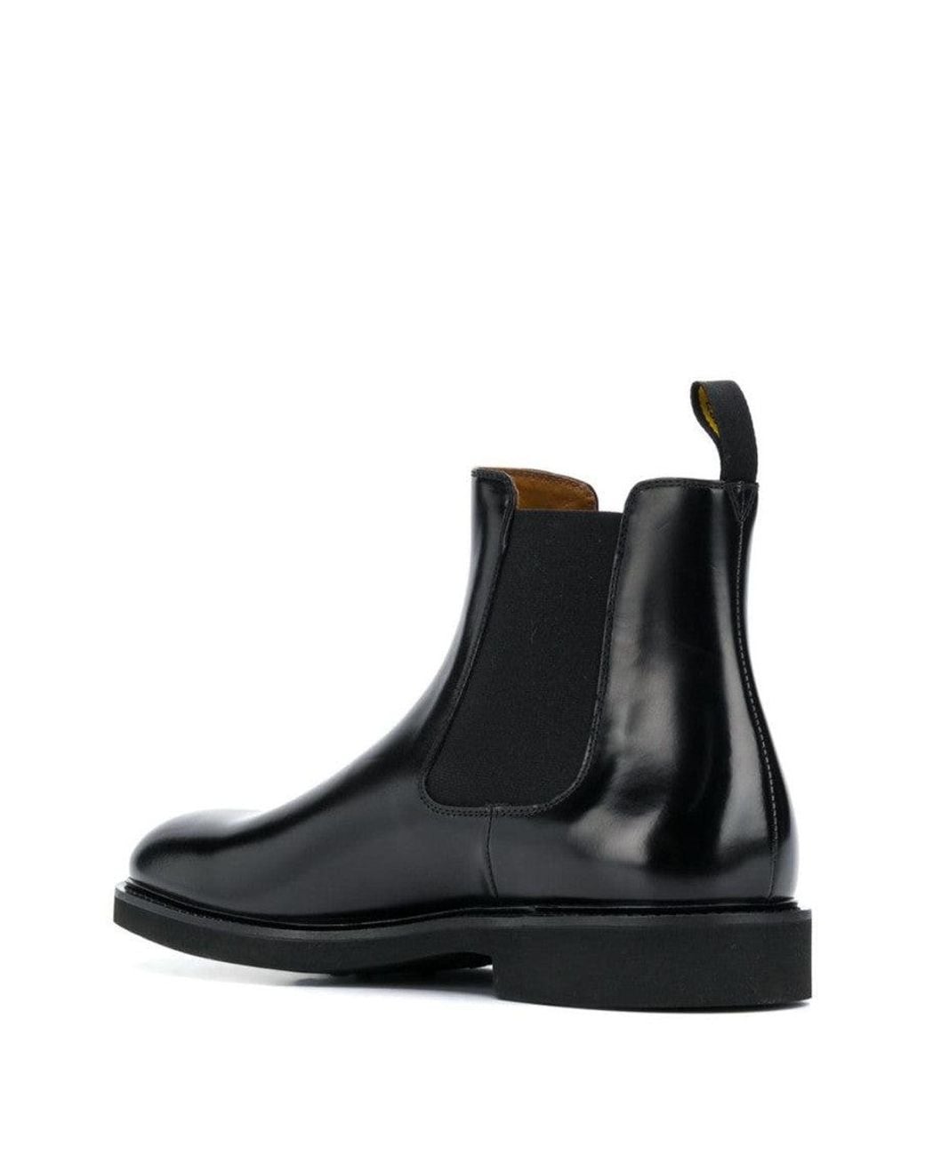 Doucal's Black Solid Boot for men