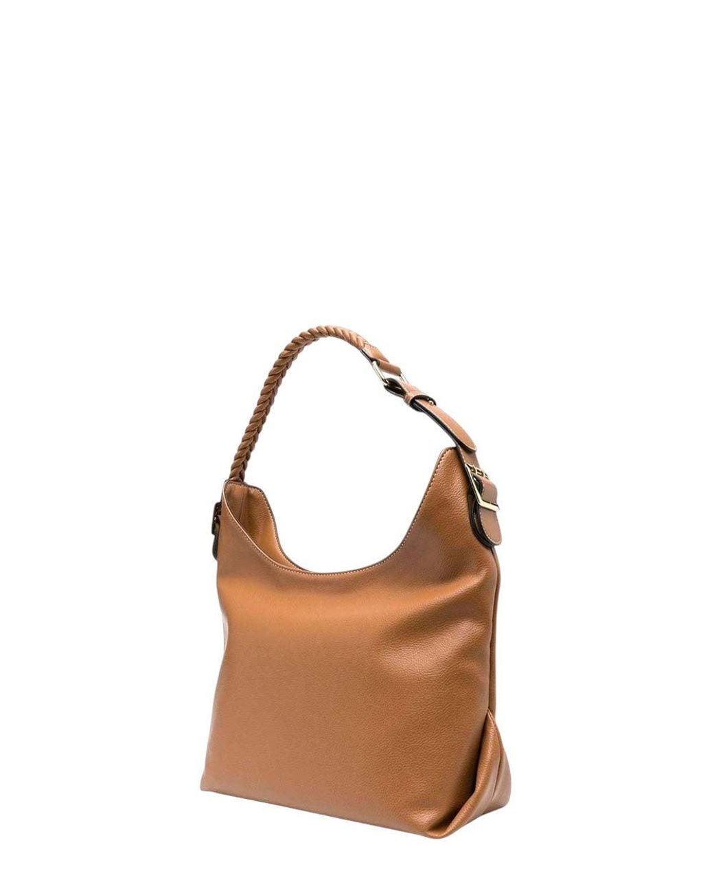 Love Moschino Brown Logo Medium Shoulder Bag
