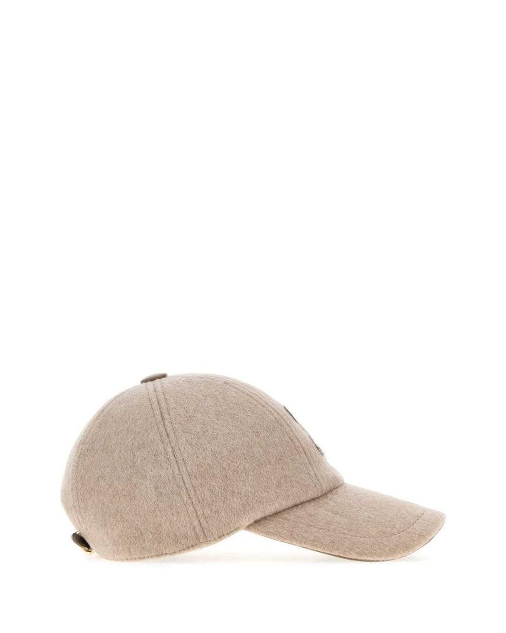 Max Mara Natural Cappuccino Logo Baseball Cap