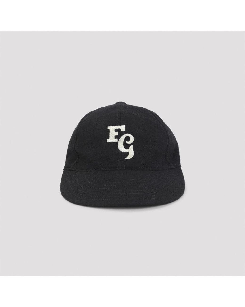 Fear Of God Black Embroided Logo Baseball Hat for men