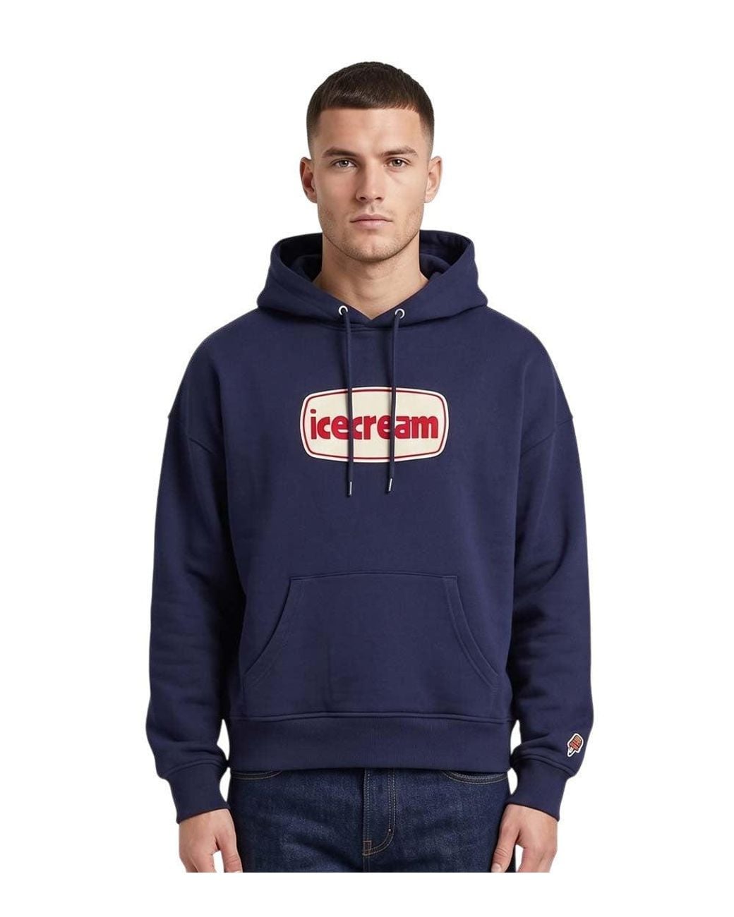 ICECREAM Blue Logo Hoodie for men