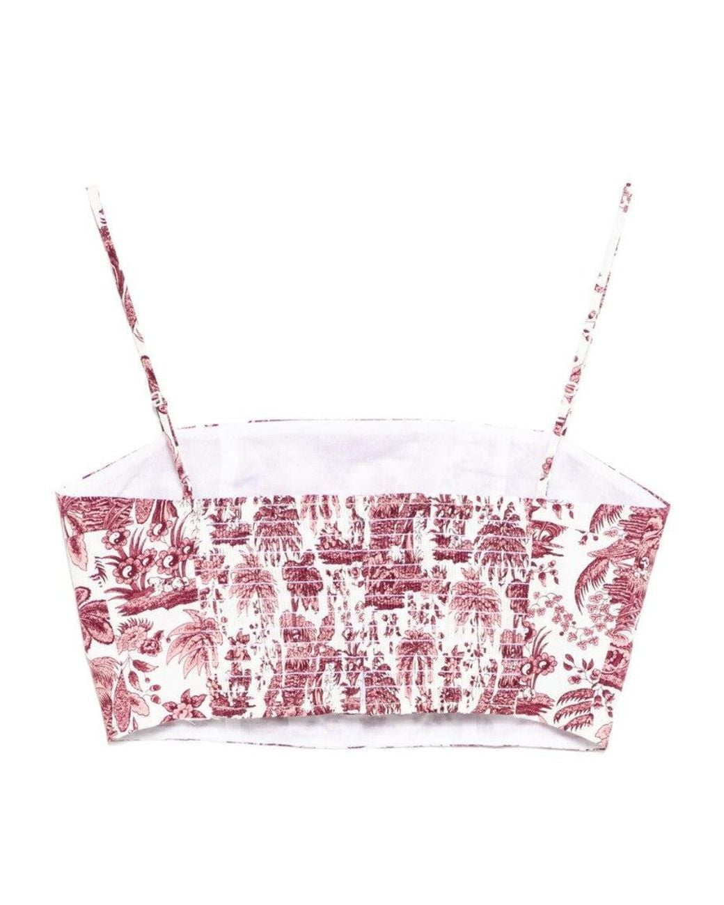 Staud Pink Floral Printed Tank Top