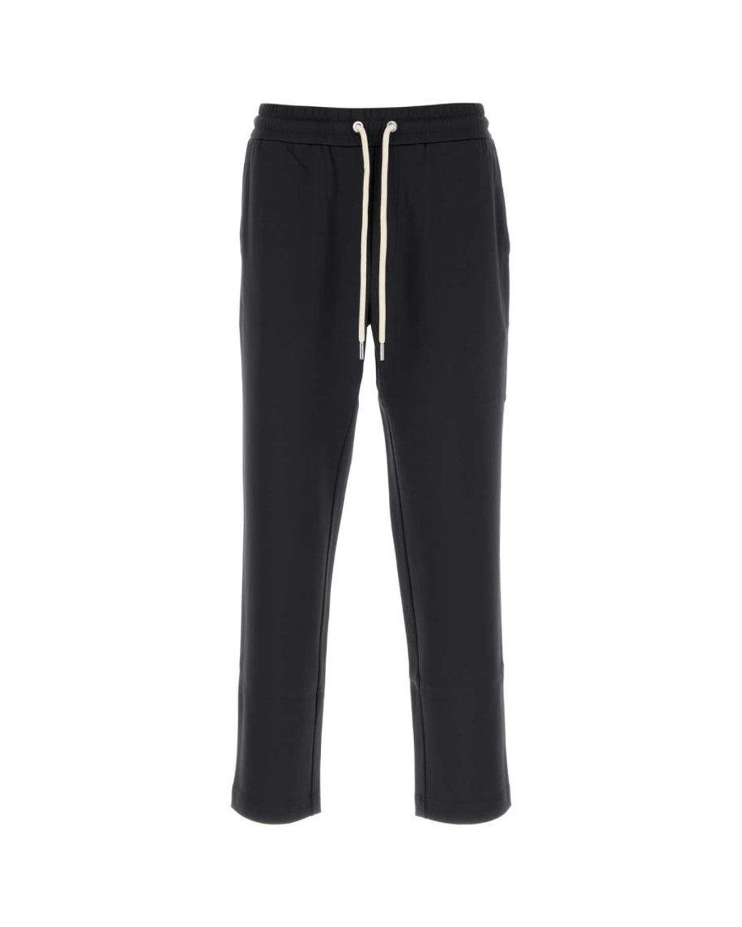Moncler Black Solid Sweatpants for men