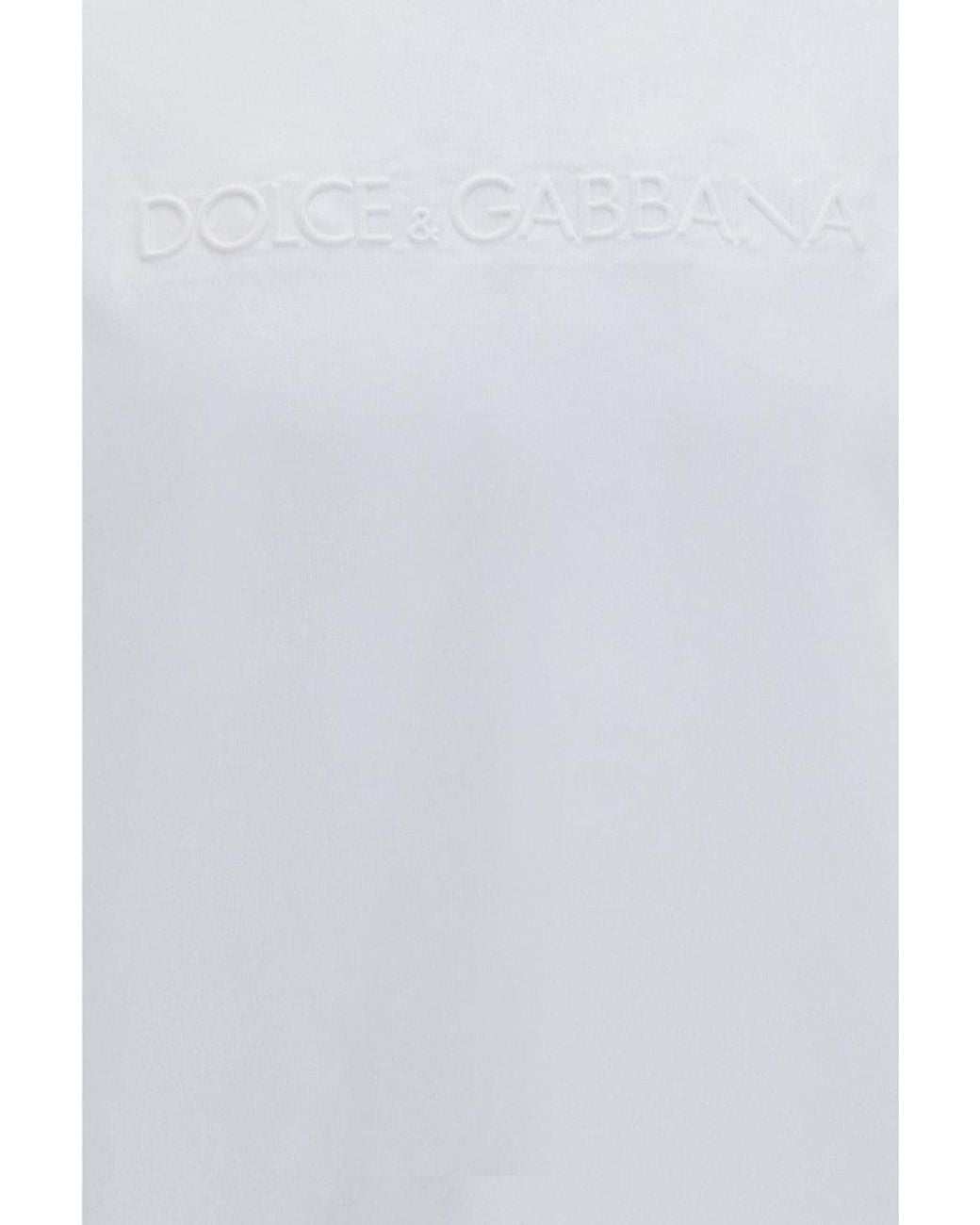 Dolce & Gabbana White Crew Neck T-Shirt for men