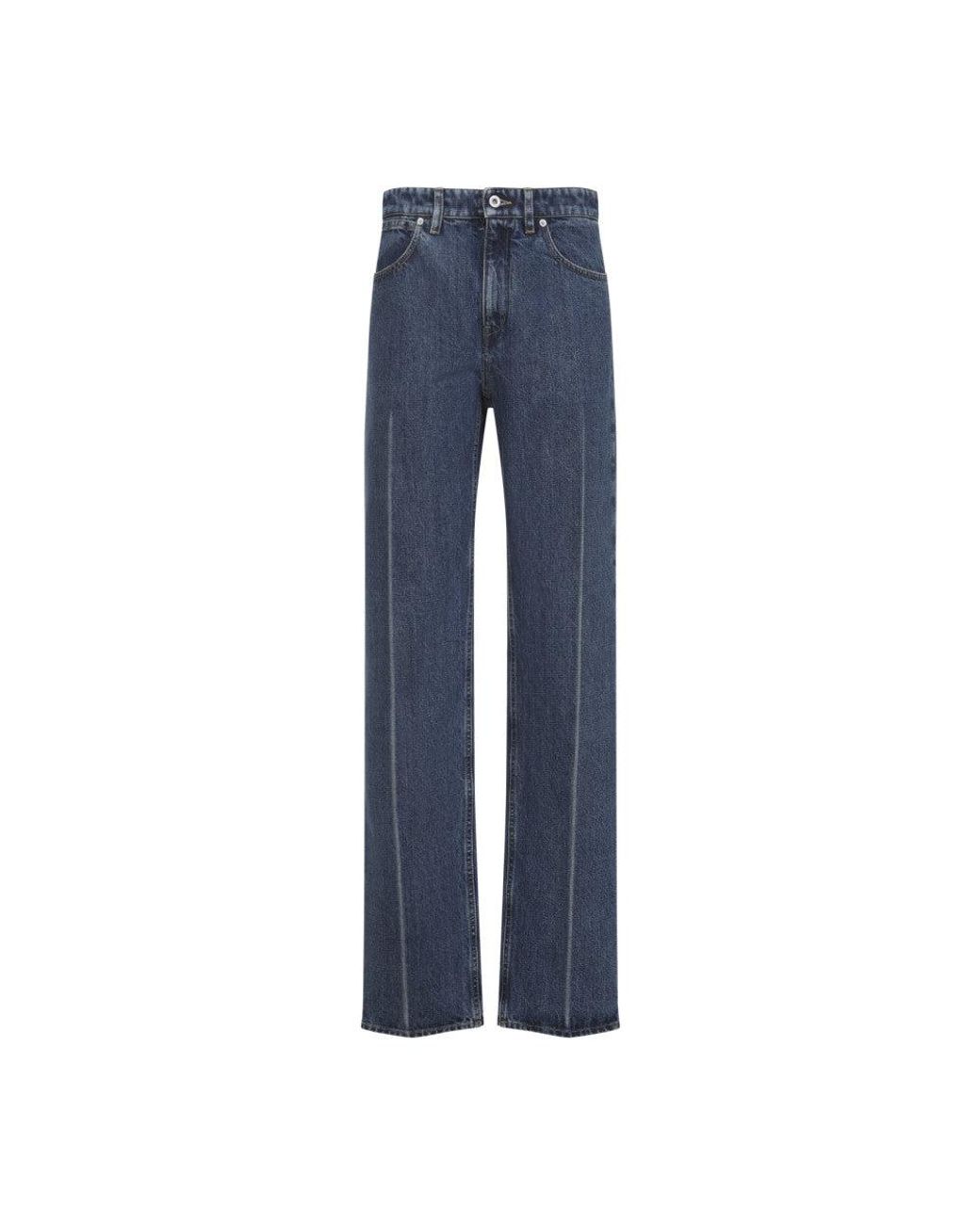 Jil Sander Blue High-Rise Jeans