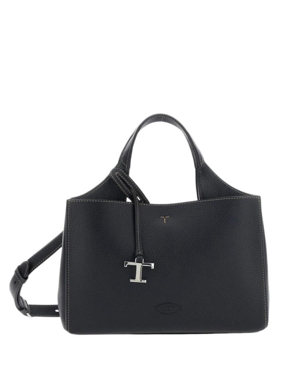 Tod's Black T Timeless Mini Tote