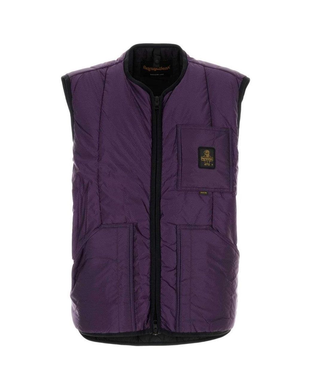 Refrigiwear Purple Sleeveless Jacket for men