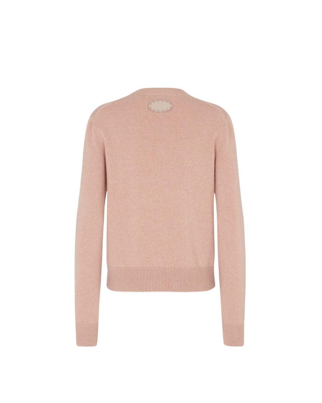 Fendi Pink Logo Crew Neck Sweatshirt
