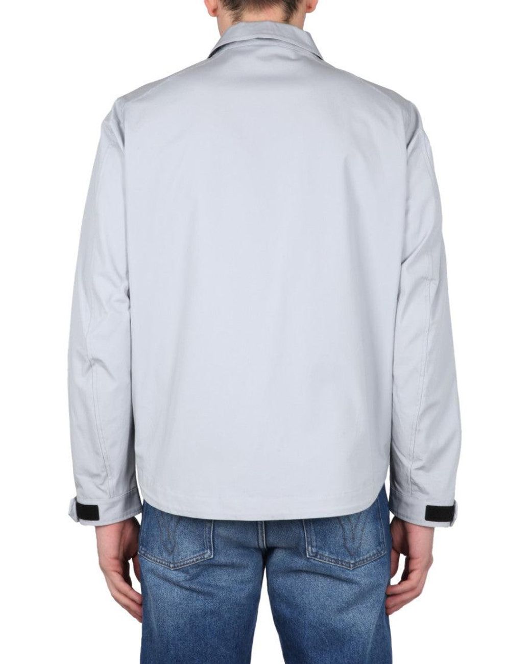C P Company Blue Regular Logo Shirt for men