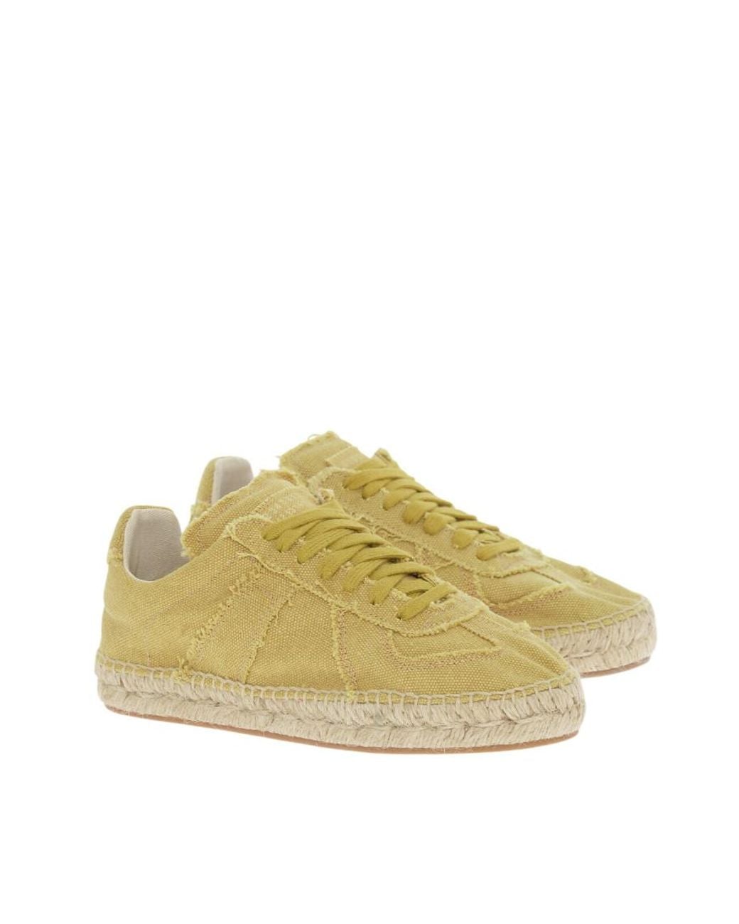 Maison Margiela Yellow Solid Sneakers