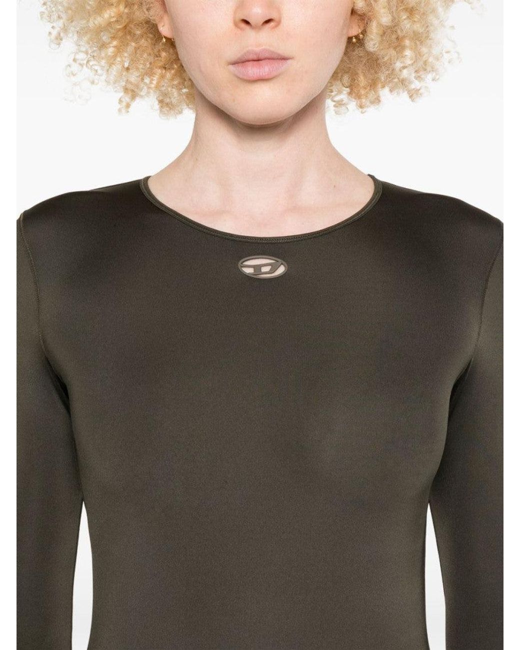 DIESEL Green Long-Sleeve Bodysuit