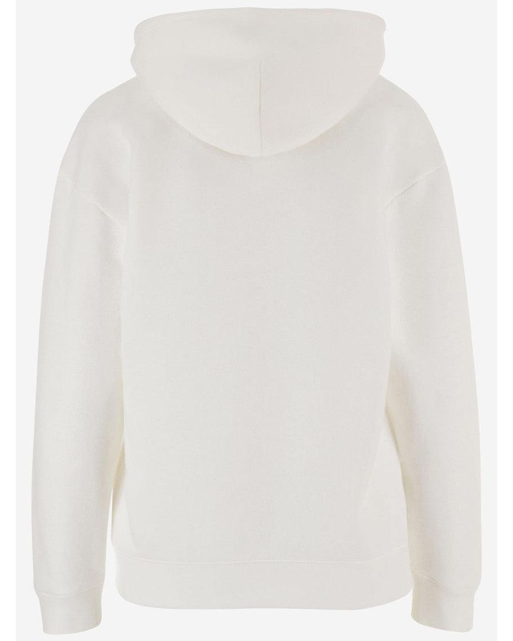 Valentino White Printed Hoodie