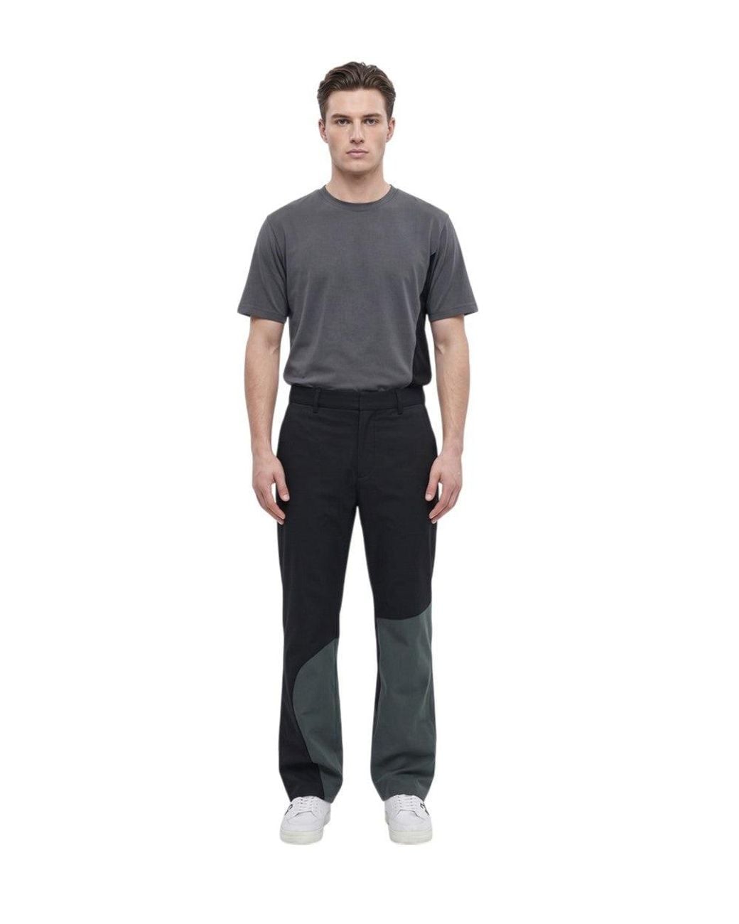 Off-White c/o Virgil Abloh Black Color Block Trousers for men