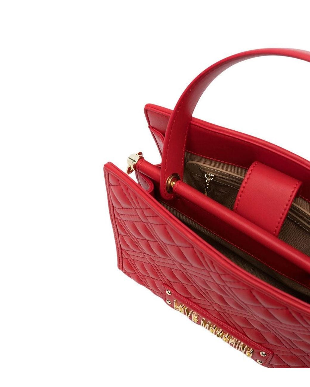 Love Moschino Red Logo Small Satchel