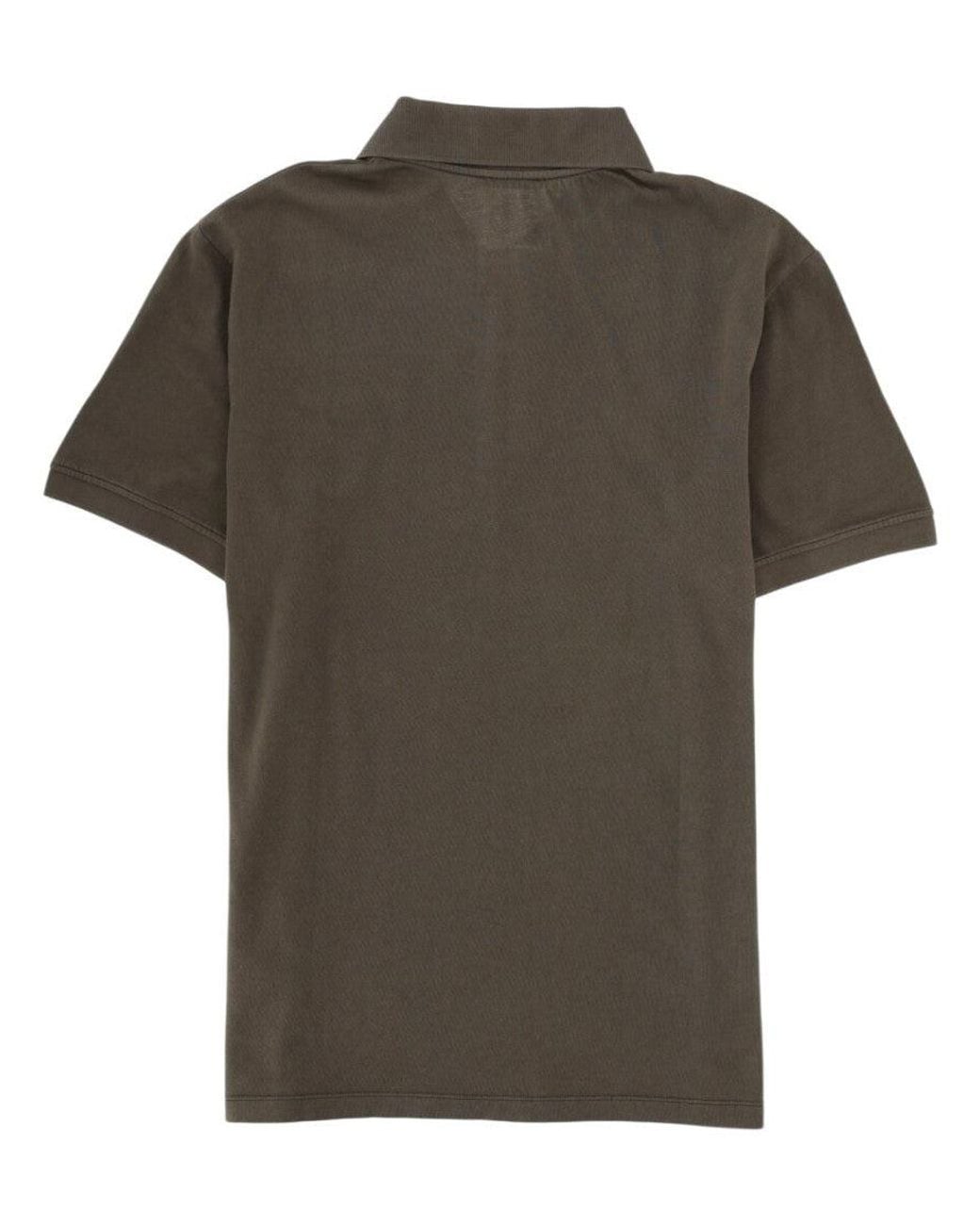 Balmain Green Shirt Collar Polo for men