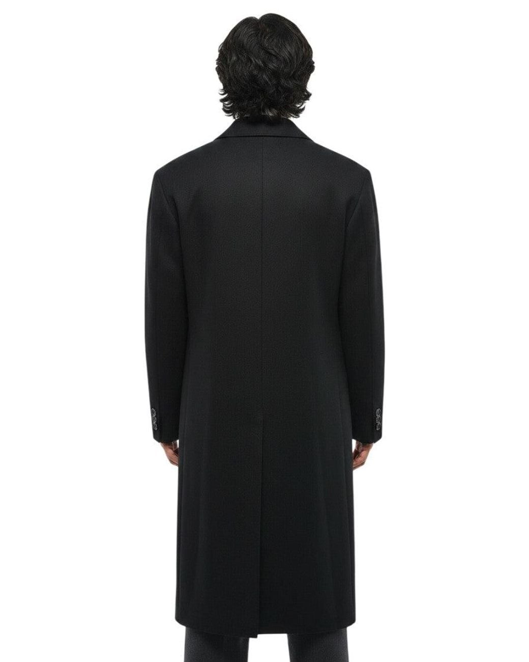 DSquared² Black Double Breasted Coat for men