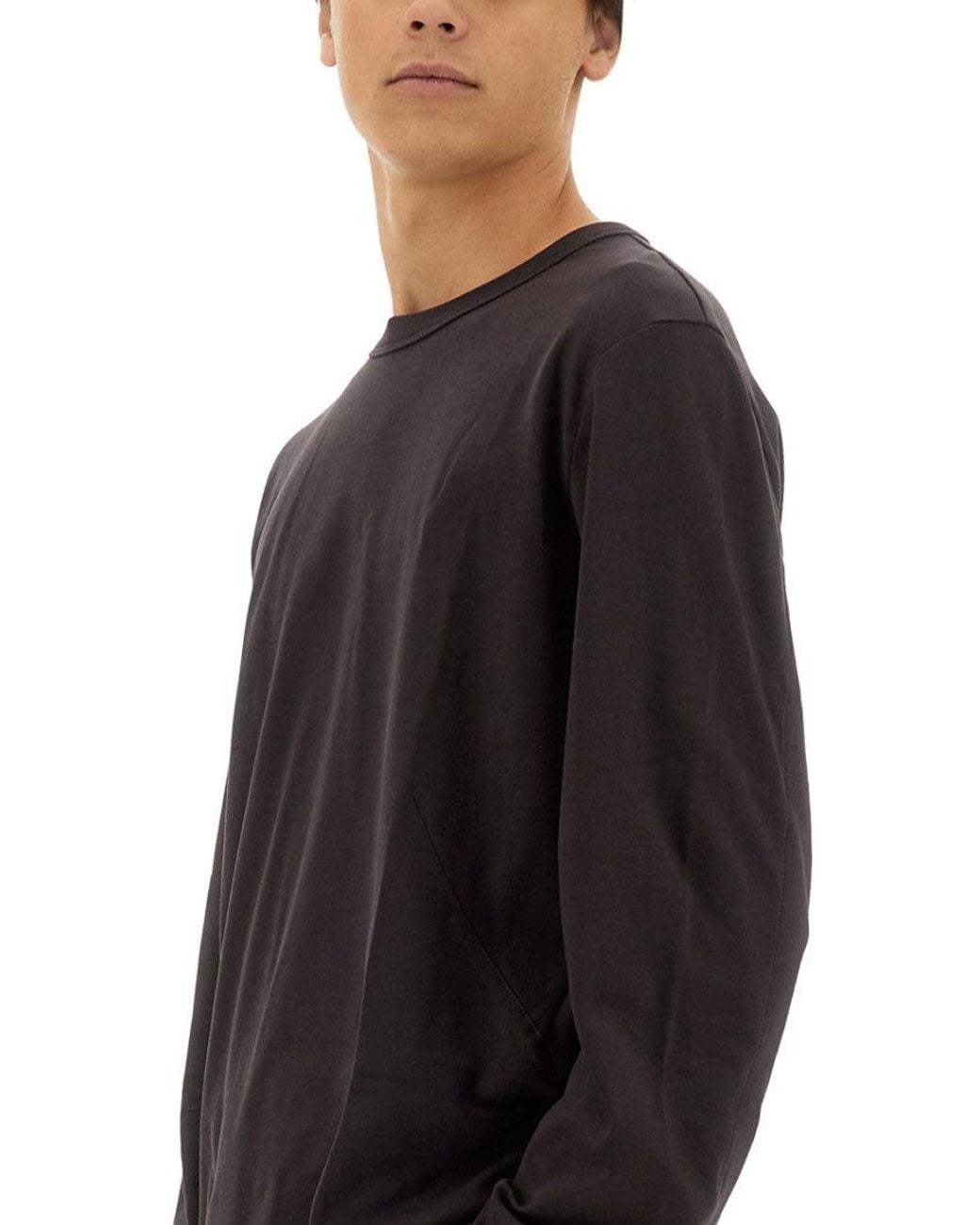 Helmut Lang Black Dark Solid T-Shirt for men