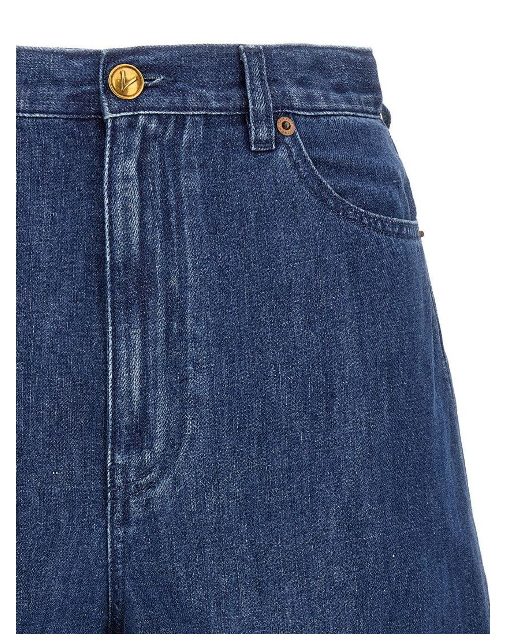 Valentino Blue Denim Shorts