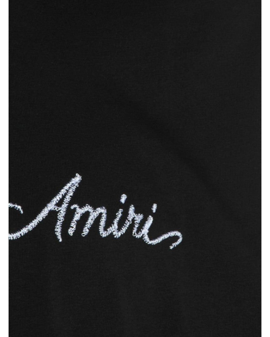 Amiri Black T-Shirt With Logo for men