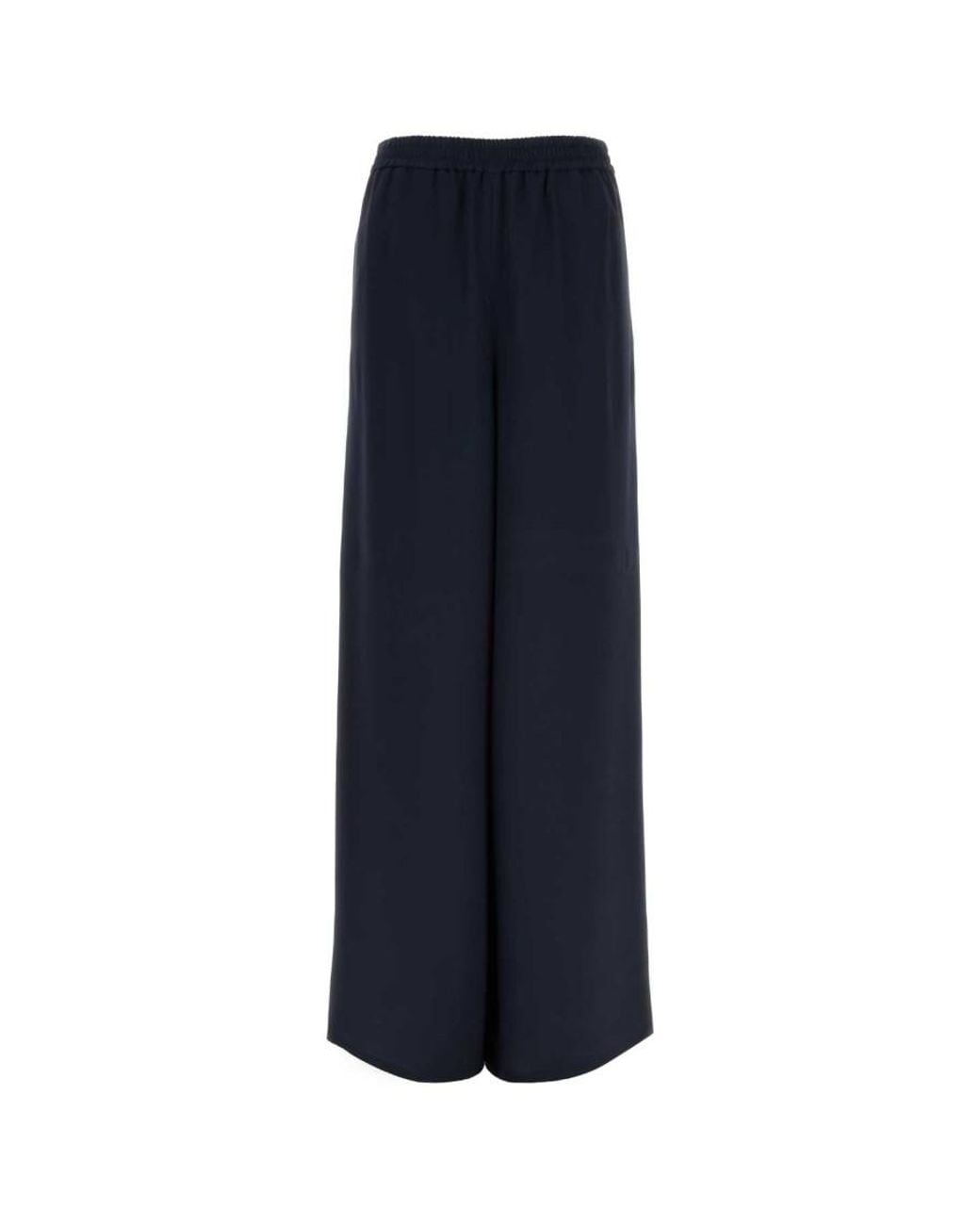 Max Mara Blue Relaxed Elasticated Pants