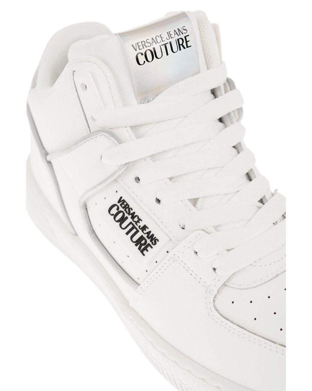 Versace Jeans Couture White Logo Sneakers