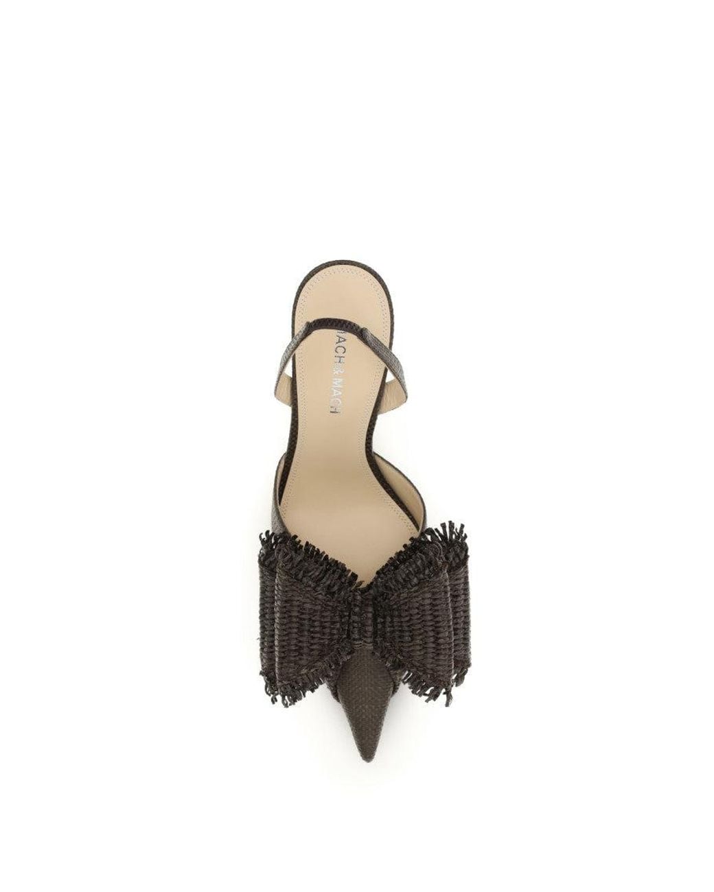 Mach & Mach Brown Woven Pumps