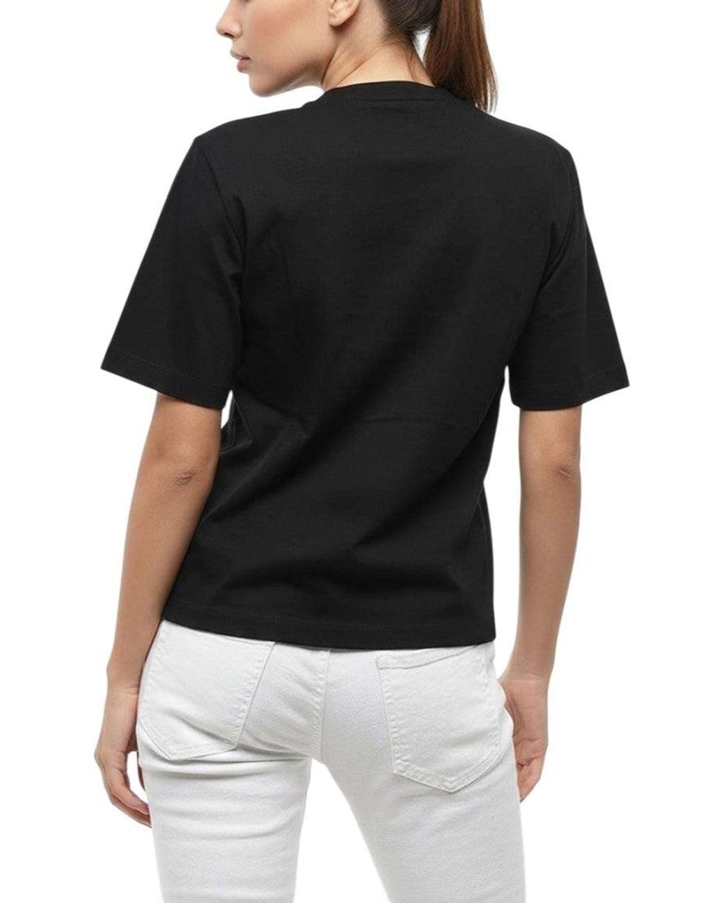 DSquared² Black Graphic Crew Neck T-Shirt