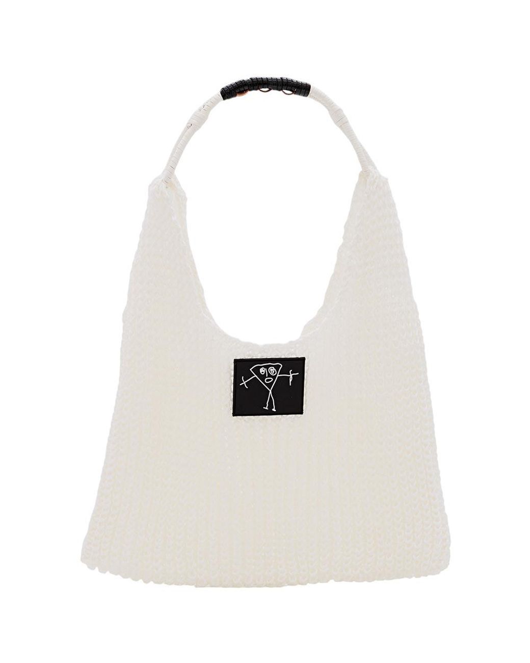 Plan C White Knitted Tote