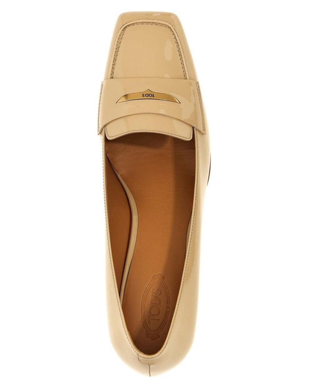 Tod's Natural Square Toe Pumps