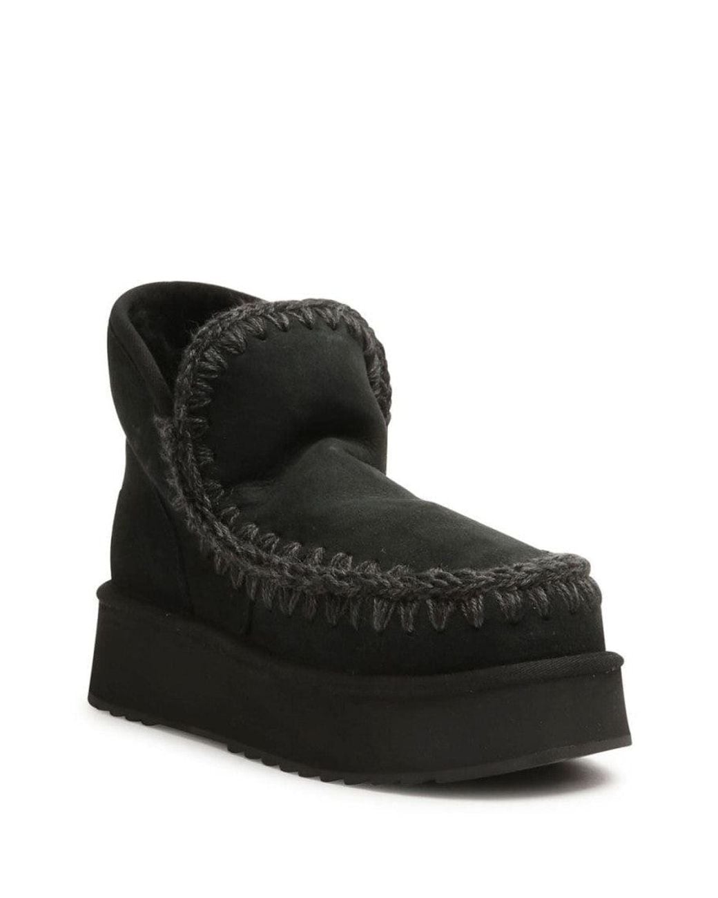 Mou Black Mini Eskimo Boots