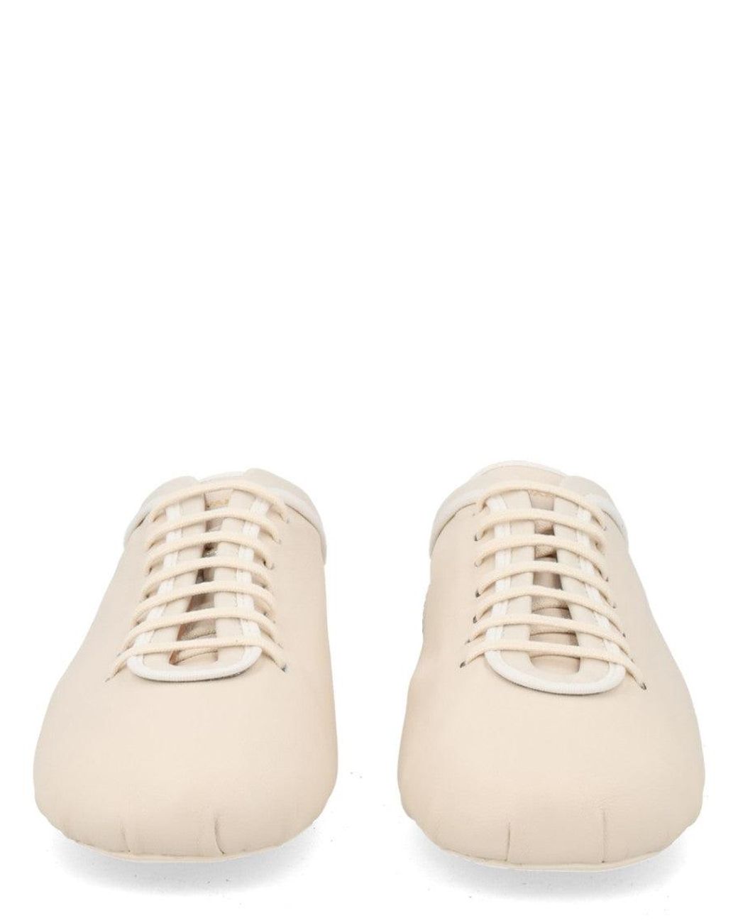 Dries Van Noten Natural Lace Ballerina Sneakers