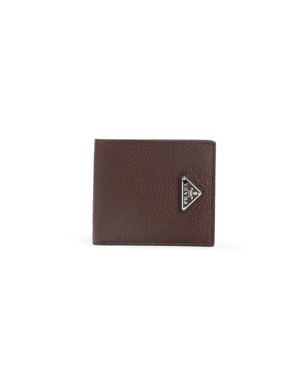 Prada Brown Logo Wallet for men