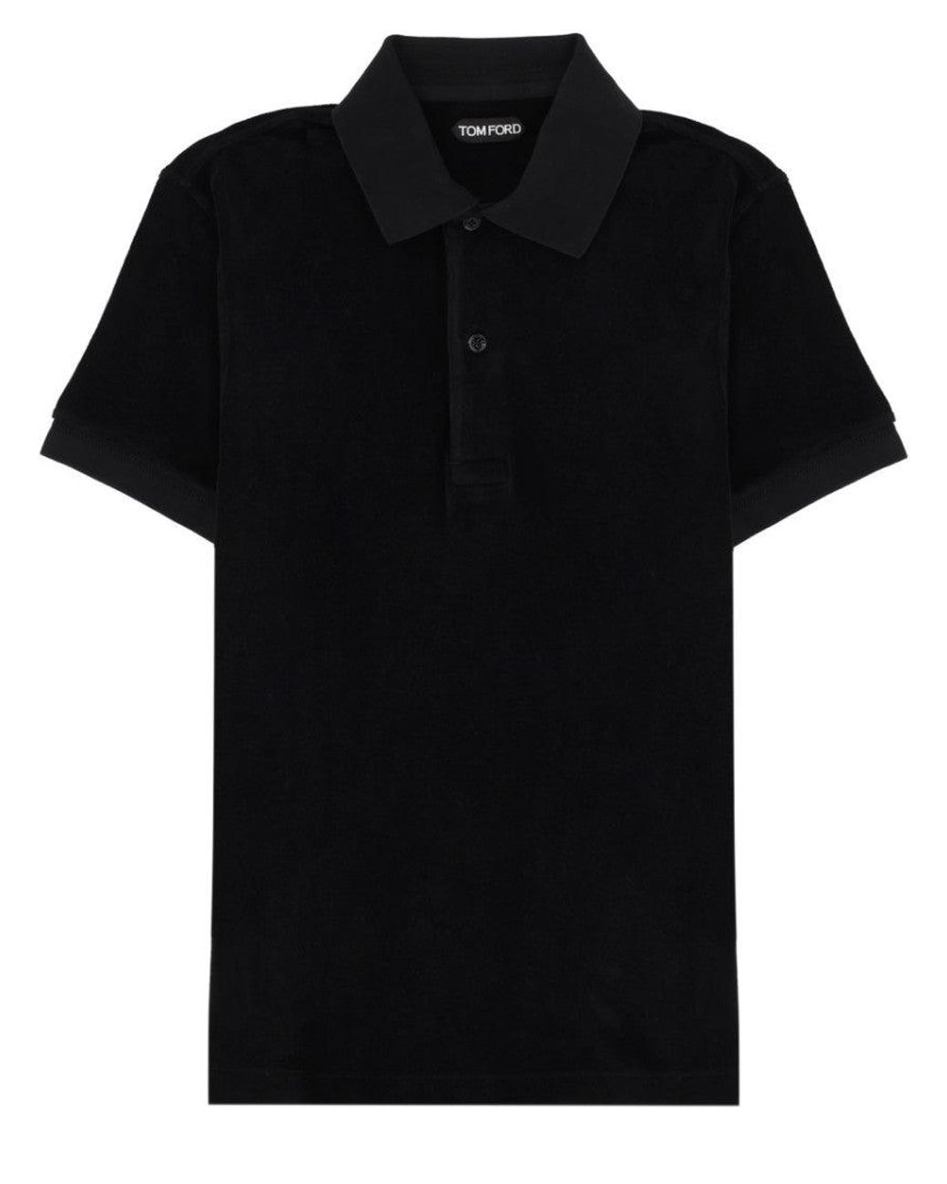 Tom Ford Black Cotton Polo Shirts for men