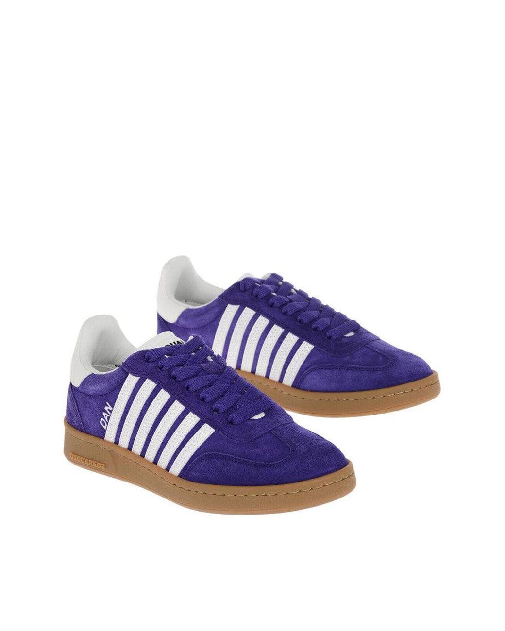 DSquared² Purple Stripes Boxer Sneakers