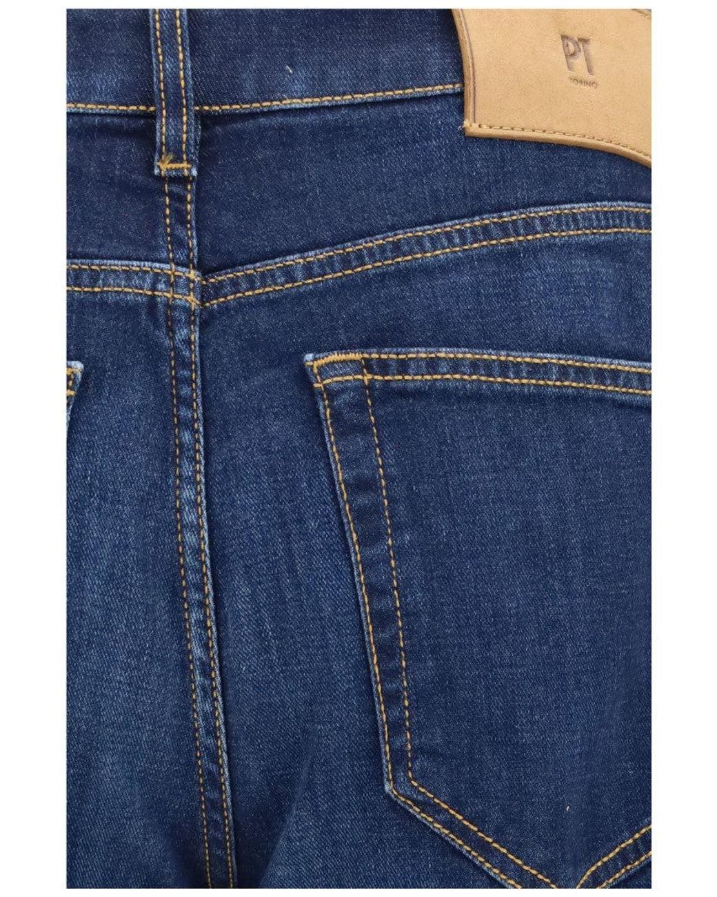 PT Torino Blue Mid Rise Jeans for men