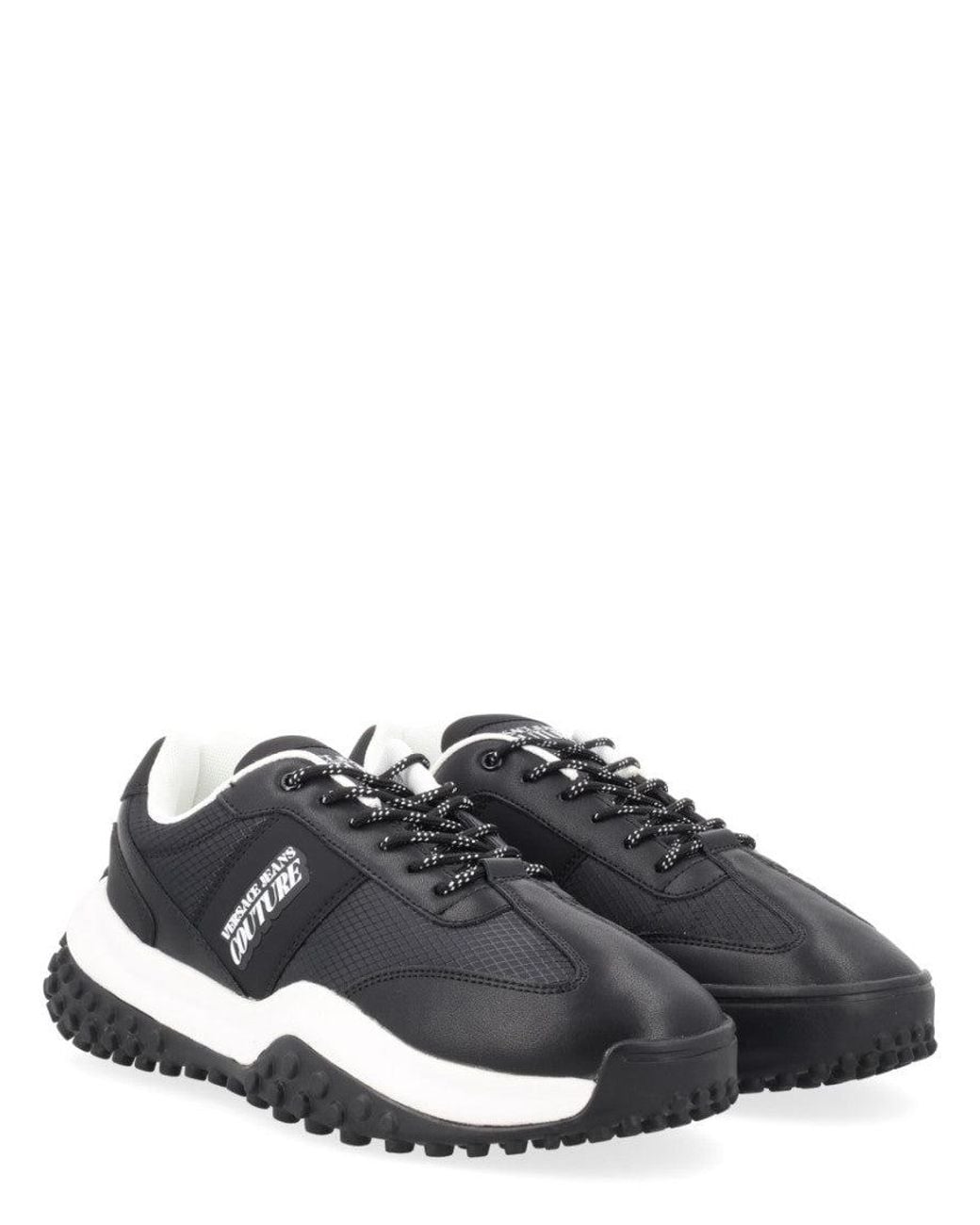 Versace Jeans Couture Black Logo Couture Sneakers for men