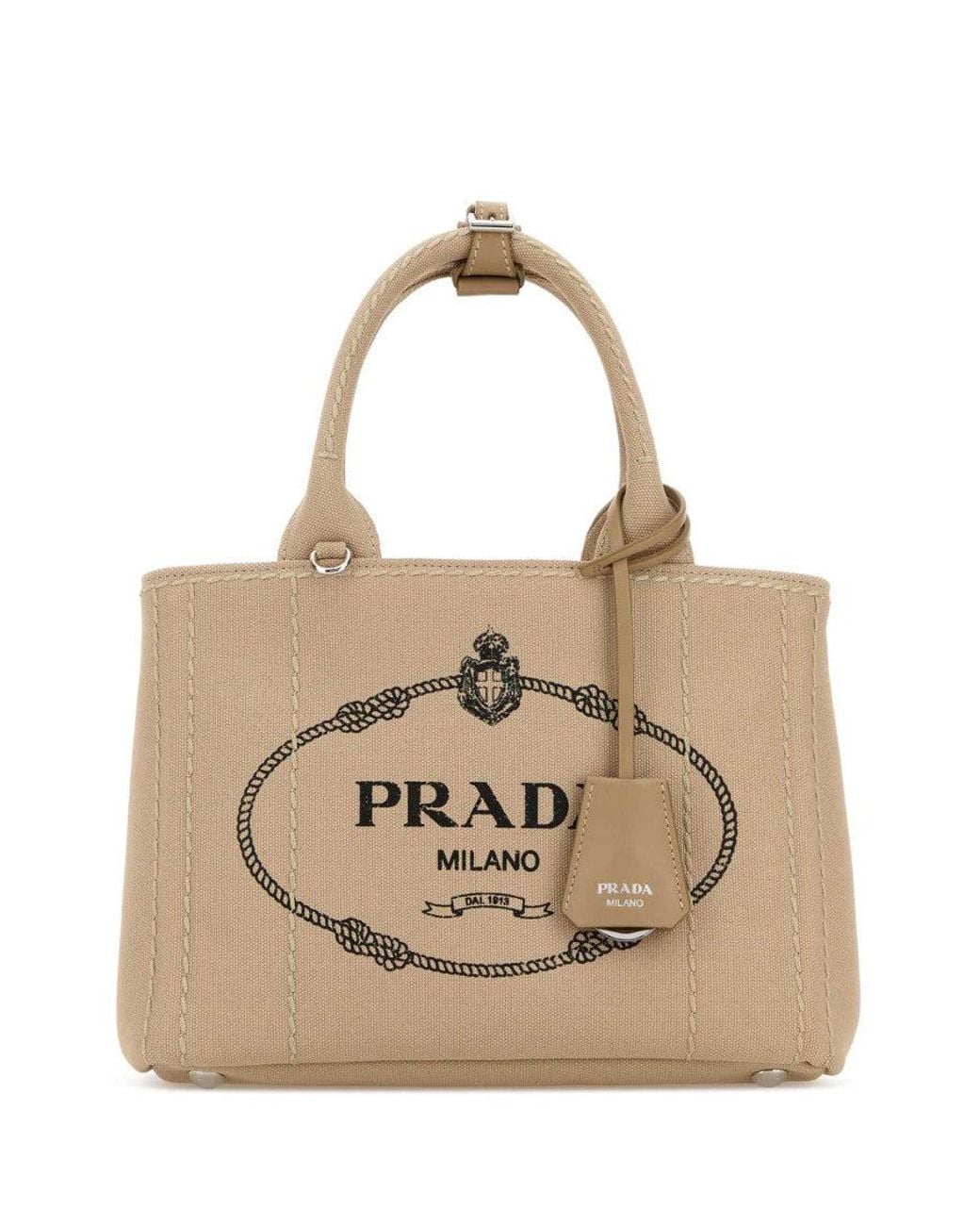 Prada Natural Logo Tote
