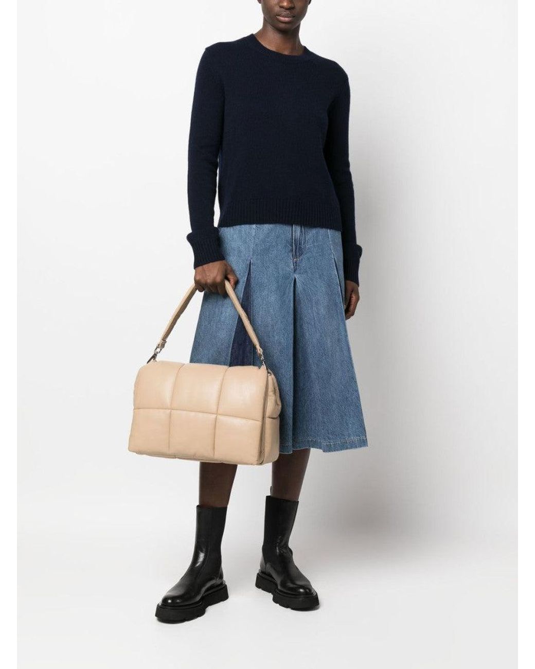 Lisa Yang Blue Ribbed-Knit Wool Sweater