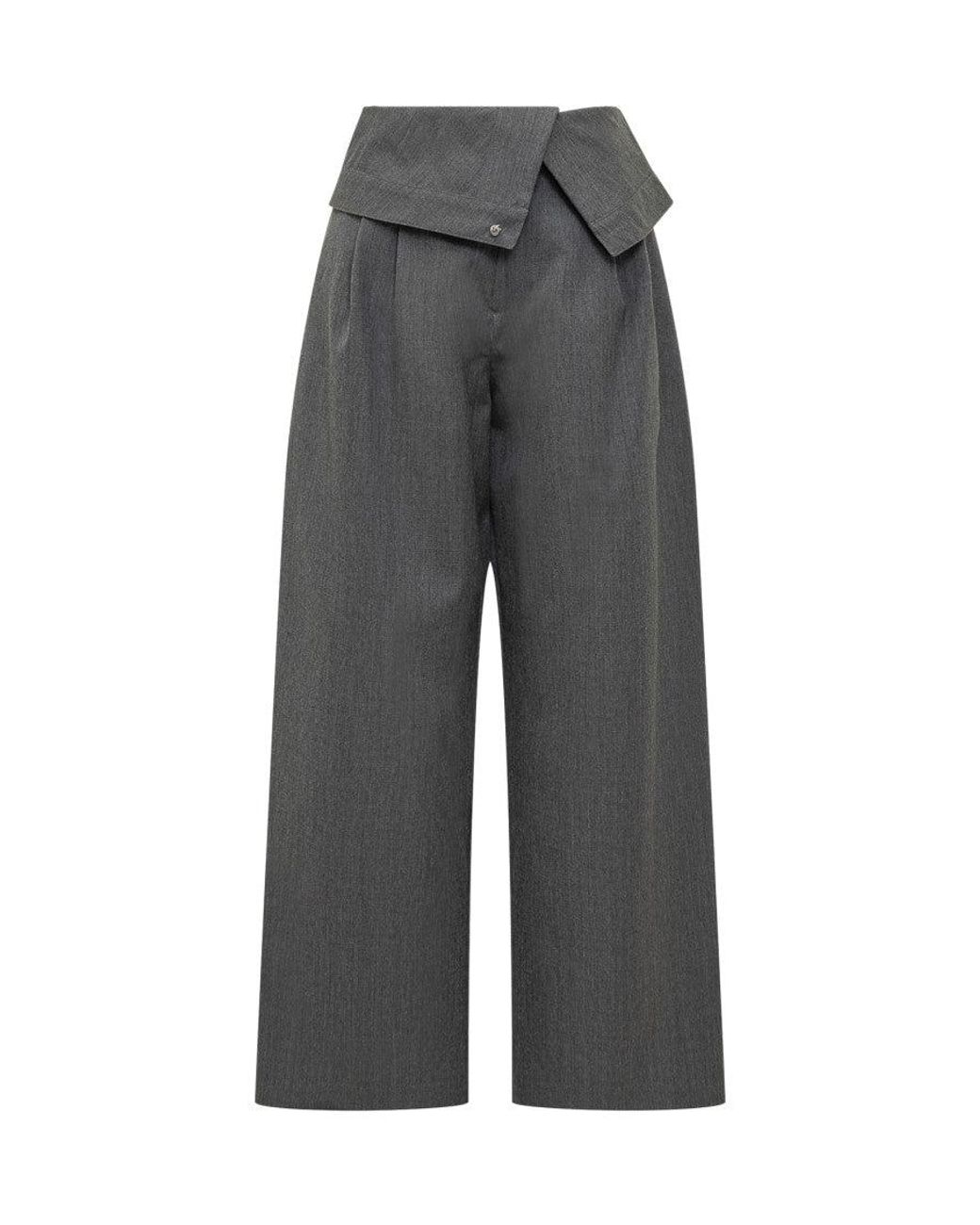 J.W. Anderson Gray Wide Leg Flat Front Pants